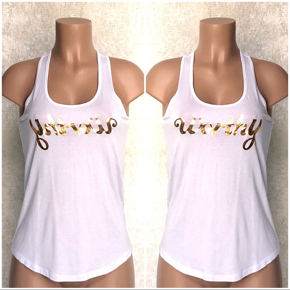 💠 De Vos Fashion Tank Top with mirror message